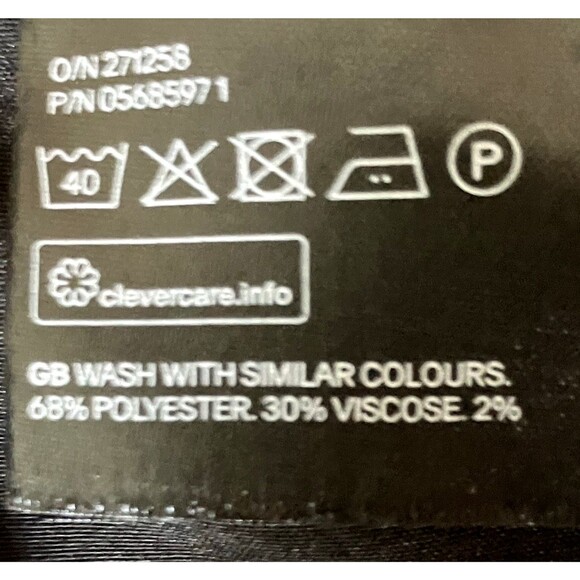 H&M Dress Pants Straight Skinny Ankle Flat Black 8 Waist 31-32.5" - Picture 4 of 16